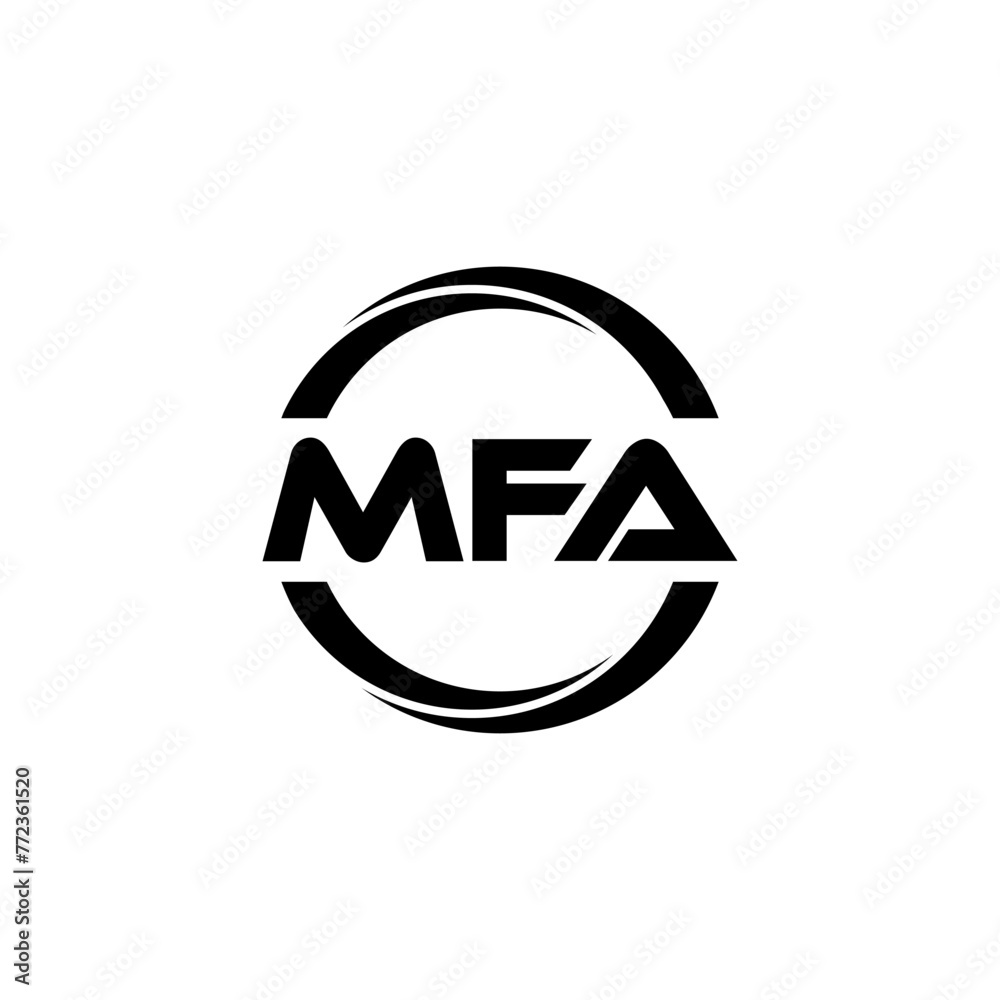 MFA Letter Logo Design, Inspiration for a Unique Identity. Modern Elegance and Creative Design. Watermark Your Success with the Striking this Logo.