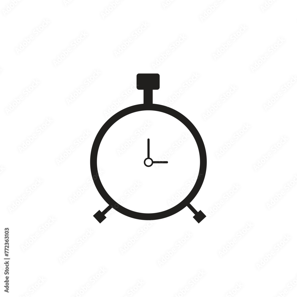 Stopwatch icon. with glyph style, in trendy flat style isolated on grey background. Stopwatch icon. with glyph style, in trendy flat style isolated on grey background.