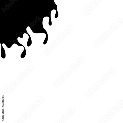 Paintbrush splotch corner