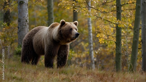 brown bear in the woods,bear in the jungel © Kashwat