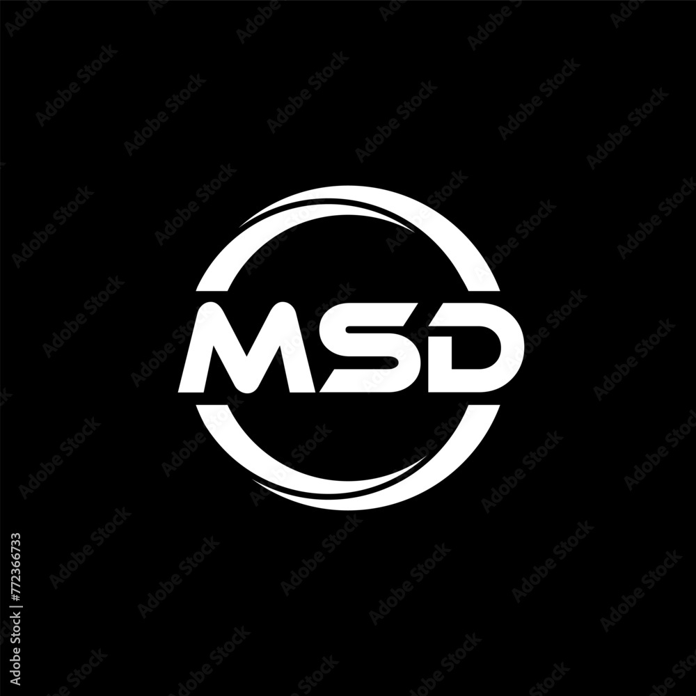 MSD letter logo design in illustration. Vector logo, calligraphy designs for logo, Poster, Invitation, etc. MSD letter logo design in illustration. Vector logo, calligraphy designs for logo, Poster, Invitation, etc.