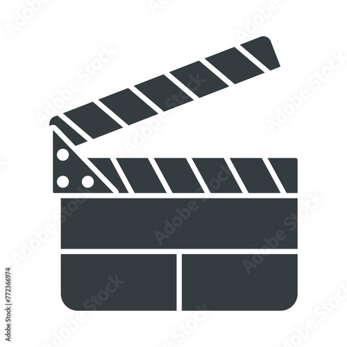 Clapper board icon vector design template