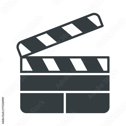 Clapper board icon vector design template