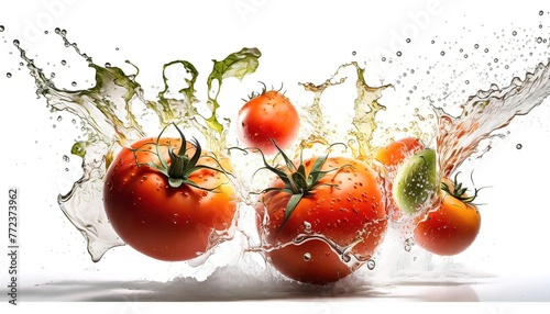 Photo of fresh tomatoes Generate AI