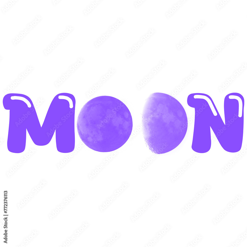 Typography Of The Moon Typography Of The Moon