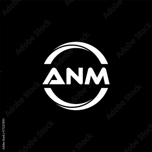 ANM Letter Logo Design, Inspiration for a Unique Identity. Modern Elegance and Creative Design. Watermark Your Success with the Striking this Logo.