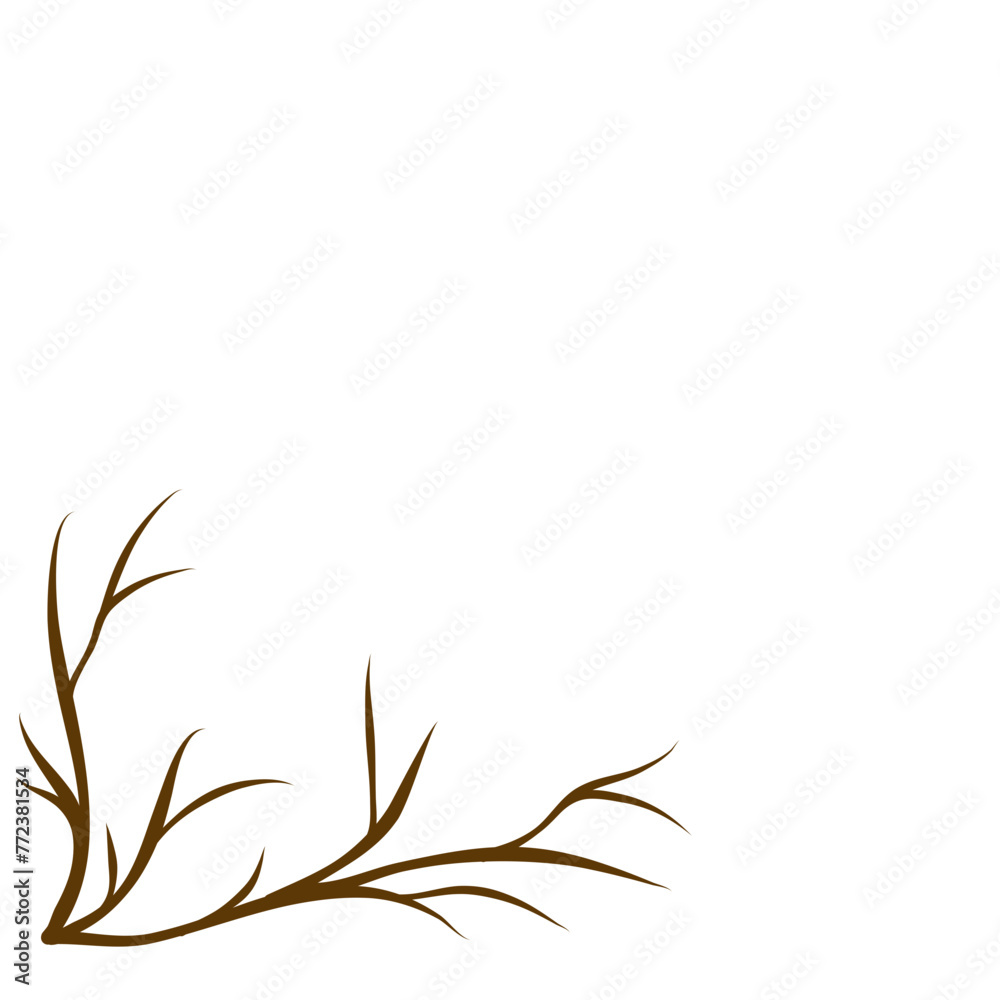 Fototapeta premium Root Corner Border