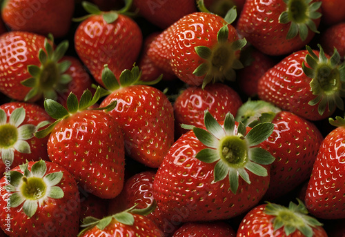 very delicious red strawberries