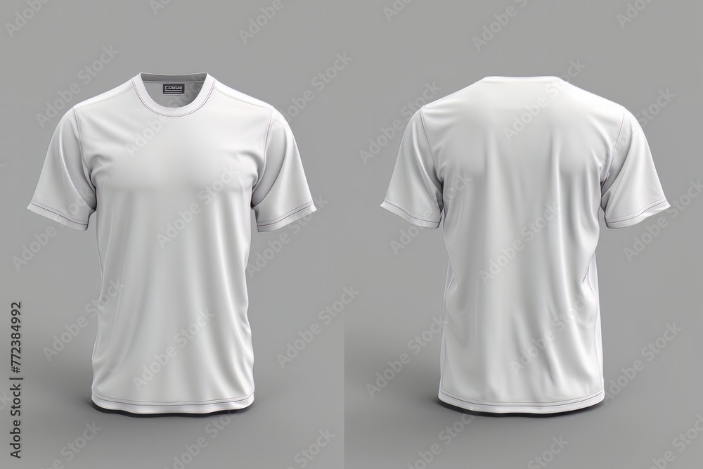 3d white t-shirt mockup front and back 3d white t-shirt mockup front and back