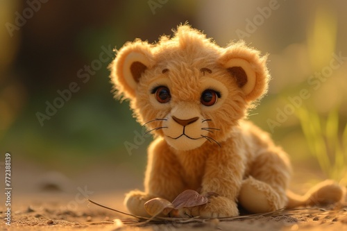 baby lion cub