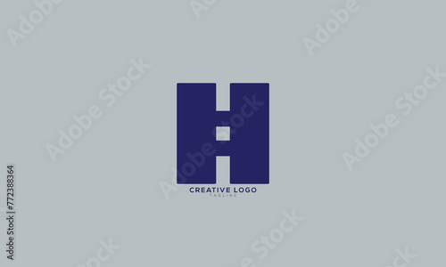 HH Abstract initial monogram letter alphabet logo design