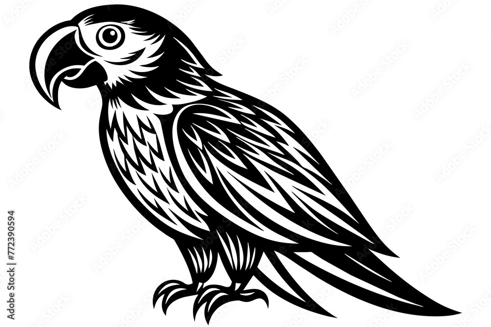 Fototapeta premium macaw-icon-vector-illustration