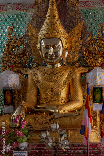 Kyaukkhauk Pagoda, Thanlyin Township, Yangon Region, Myanmar photo