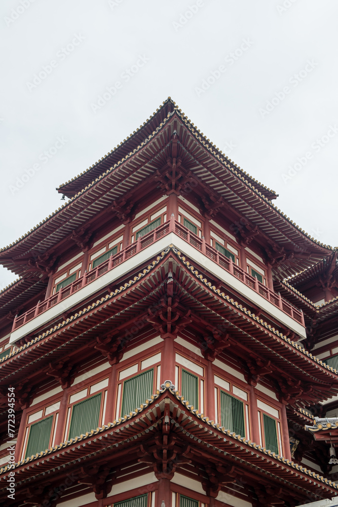 The Buddha Tooth Relic Temple and Museum, a Buddhist temple and museum complex located in the Chinatown district of Singapore