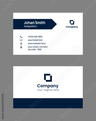 minimalist modern corporate visiting card design