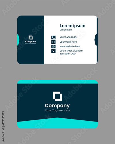 minimalist modern corporate visiting card design