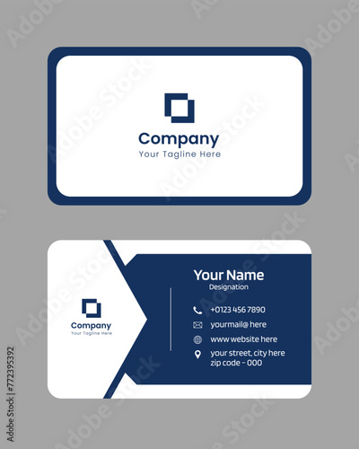 minimalist modern corporate visiting card design
