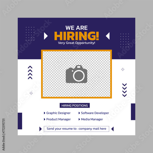 We are hiring banner and flyer design