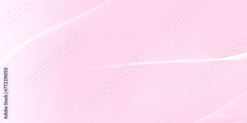 Abstract and dynamic colorful blend wave lines, Minimal and seamless curve wavy pink flowing wave lines, frequency sound wave lines and technology geometric abstract background.	