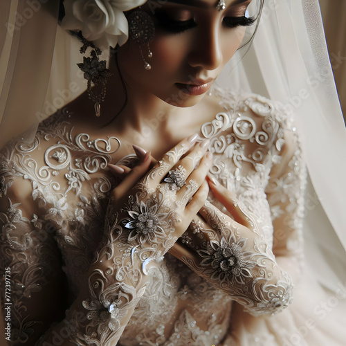 Photo real for Indulge in the romance of a close up wedding theme Concept Indulge in the beauty of every moment4 photo