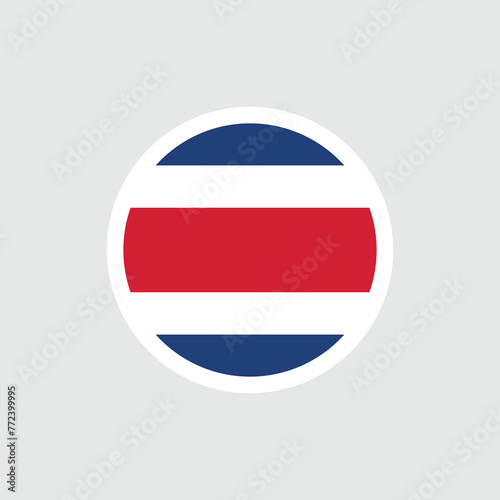 Free Download Flag of Costa Rica. Five horizontal stripes in three colors: red, white, blue. State symbol of the Republic of Costa Rica. - GFXLoad