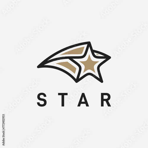 Creative star logo designs template
