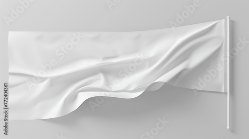 Conceptual white square background for wide pennant