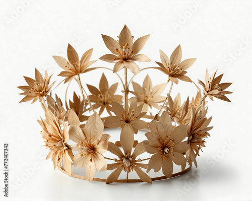 Crown flower,cut out on white background