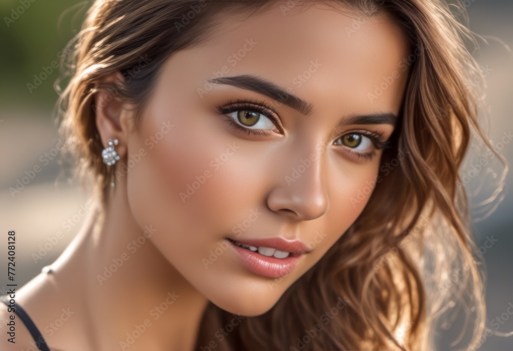 A Portrait Of Breathtakingly Gorgeous, Exotic, Beautiful Woman.
A Portrait Of Breathtakingly Gorgeous, Exotic, Beautiful Woman.