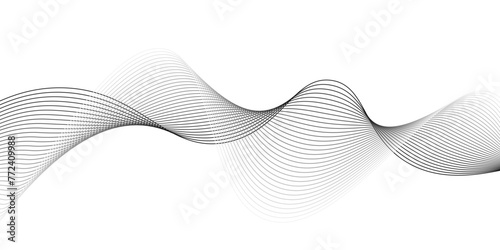 Abstract White and black wavy lines and geometric design and modern grid background . Geometric design. parallel lines pattern and Digital landscape for presentations. parallel lines pattern,