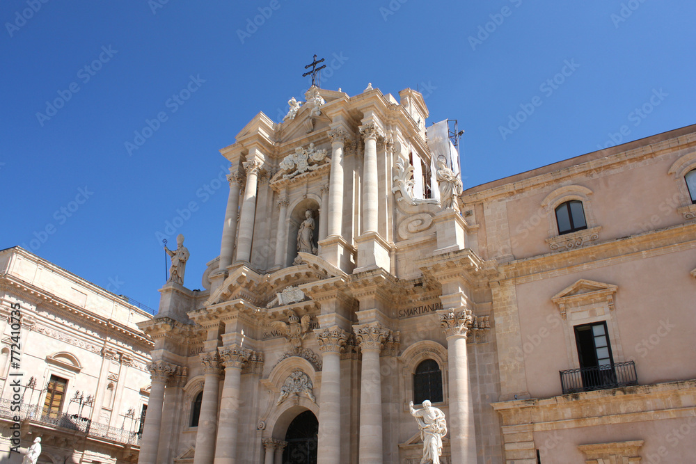  Cathedral of the Nativity of Mary Most Holy (Duomo) in Syracuse, Sicily, Italy
