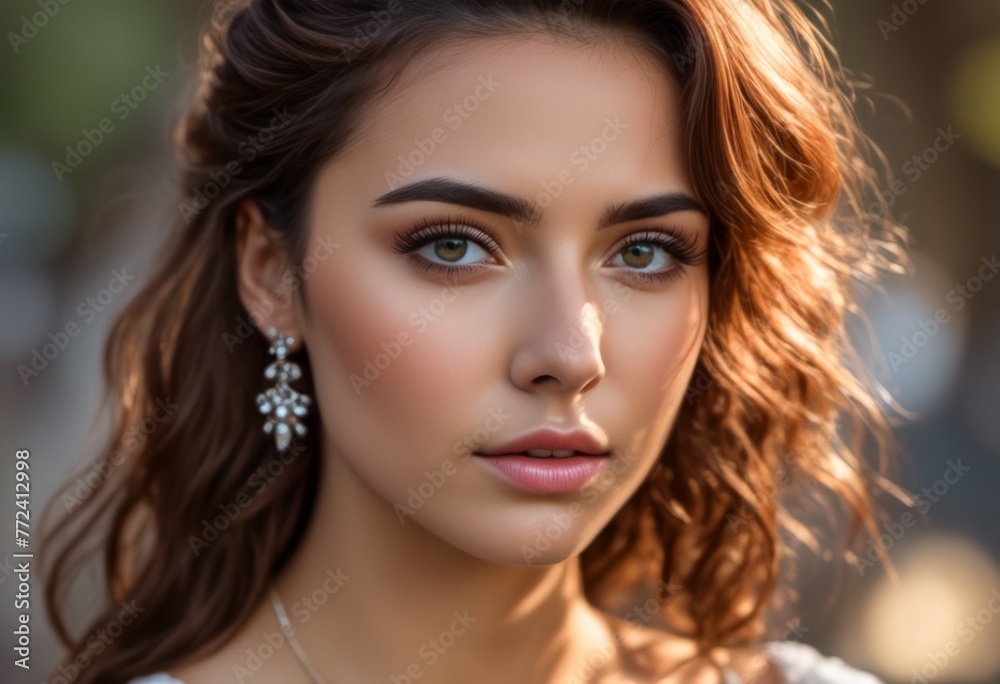 A Portrait Of Breathtakingly Gorgeous, Exotic, Beautiful Woman.
A Portrait Of Breathtakingly Gorgeous, Exotic, Beautiful Woman.
