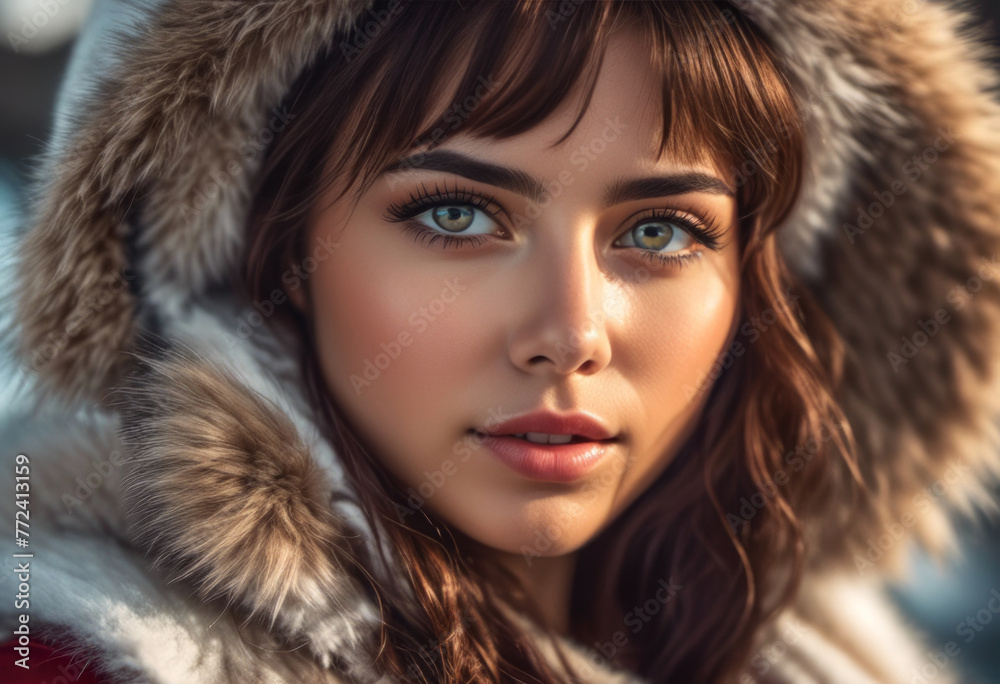 A Portrait Of Breathtakingly Gorgeous, Exotic, Beautiful Woman. A Portrait Of Breathtakingly Gorgeous, Exotic, Beautiful Woman.