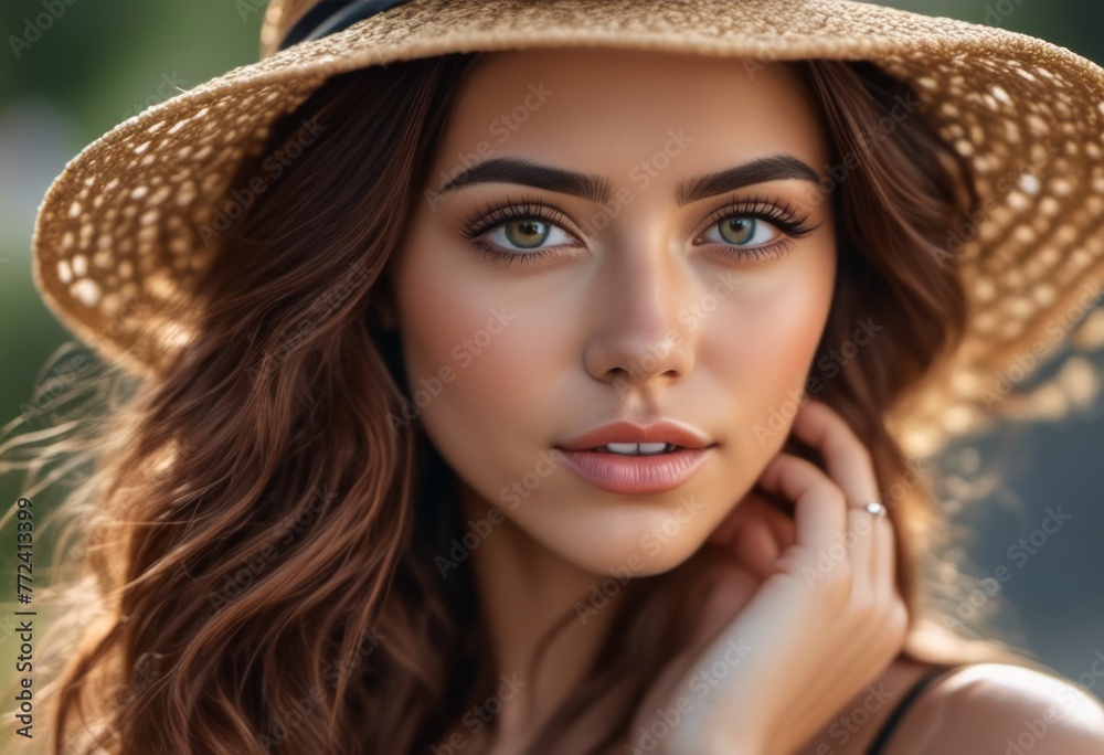 A Portrait Of Breathtakingly Gorgeous, Exotic, Beautiful Woman.
A Portrait Of Breathtakingly Gorgeous, Exotic, Beautiful Woman.