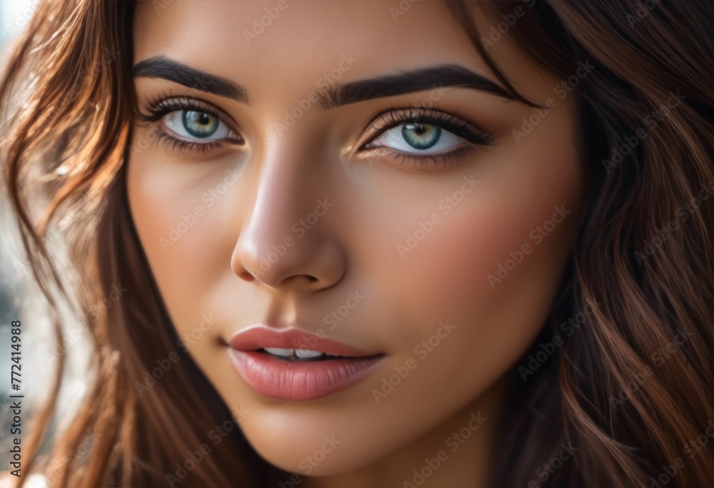 A Portrait Of Breathtakingly Gorgeous, Exotic, Beautiful Woman.
A Portrait Of Breathtakingly Gorgeous, Exotic, Beautiful Woman.