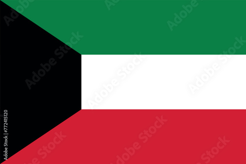 Flag of Kuwait. Kuwaiti flag. State symbol of Kuwait. Free Download Flag of Kuwait. Kuwaiti flag. State symbol of Kuwait. - GFXLoad