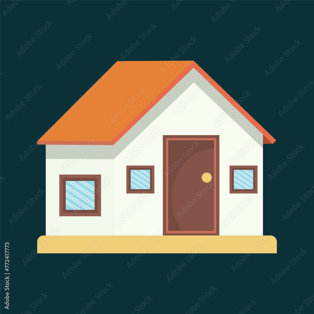 Vector house and illustration abstract design Vector house and illustration abstract design