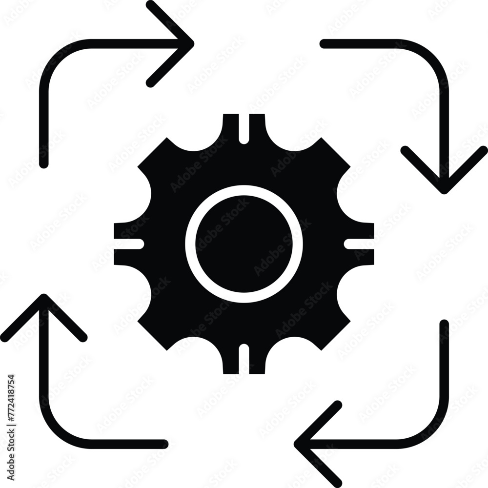 process glyph icon