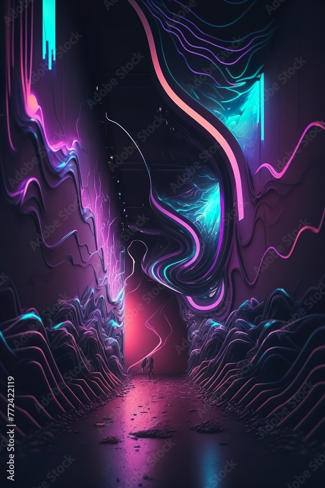 abstract background with glowing lines abstract background with glowing lines