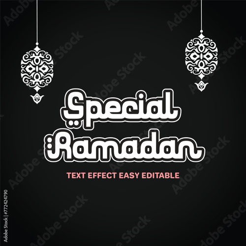 Special Ramadan Text Effect Easy Editable