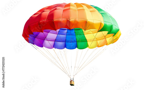 Diversity Airborne Descent Isolated On Transparent Background PNG.