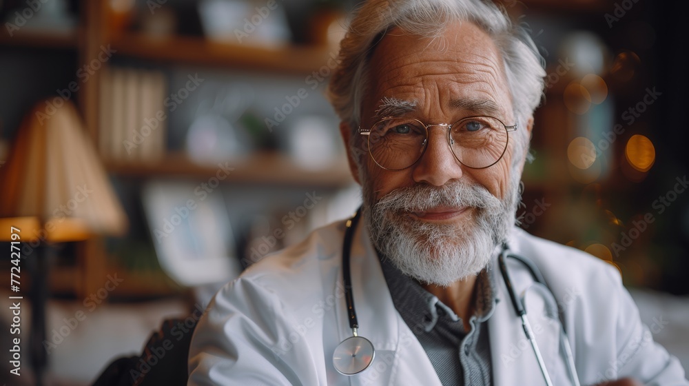 Portrait of a mature doctor in office Portrait of a mature doctor in office