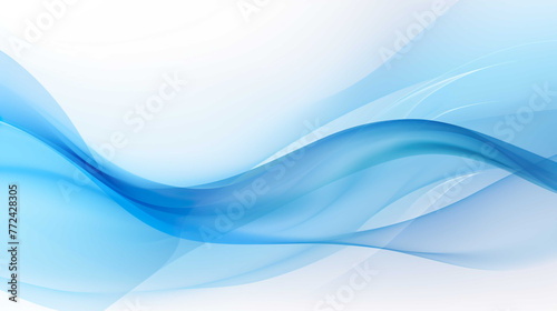 Blue wave swirls  Bright colored gradient waves background      Generate AI