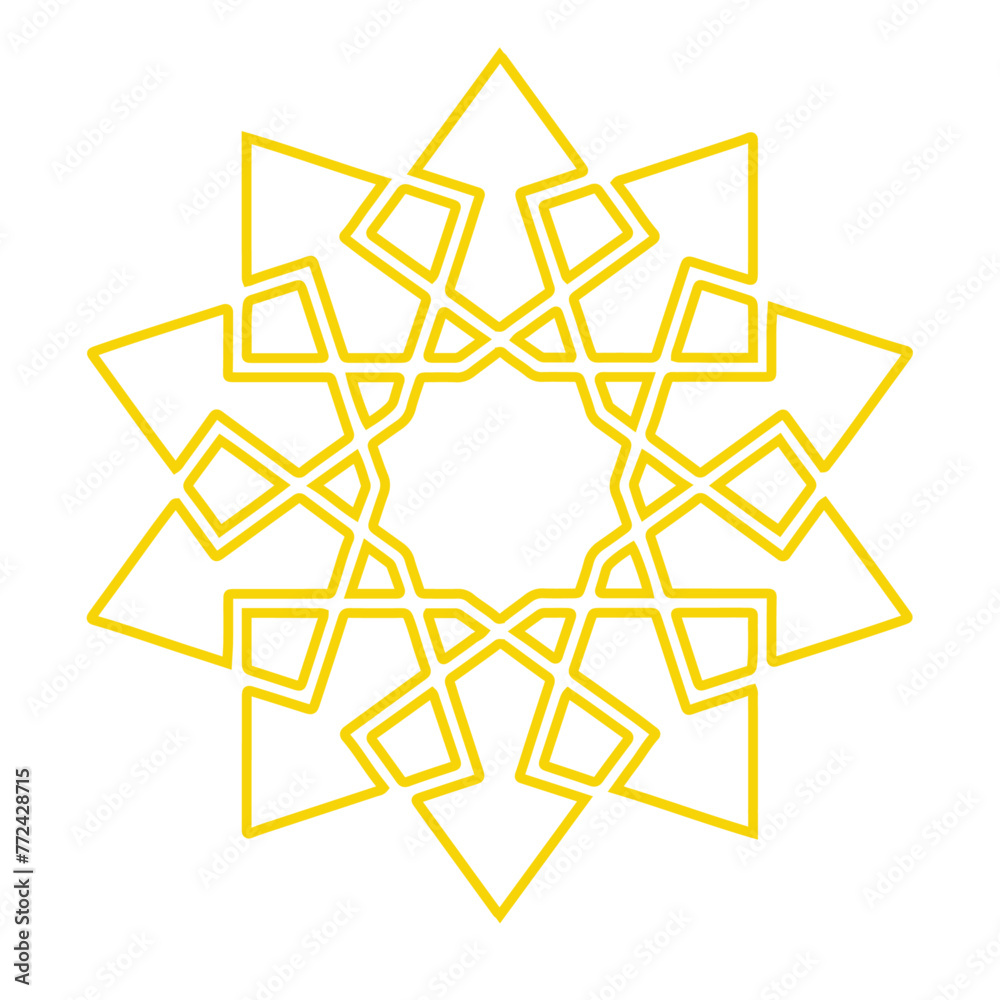 abstract islamic geometric mandala round ornament abstract islamic geometric mandala round ornament