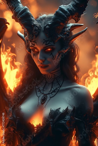 woman in devil dress © Muhammad Hammad Zia