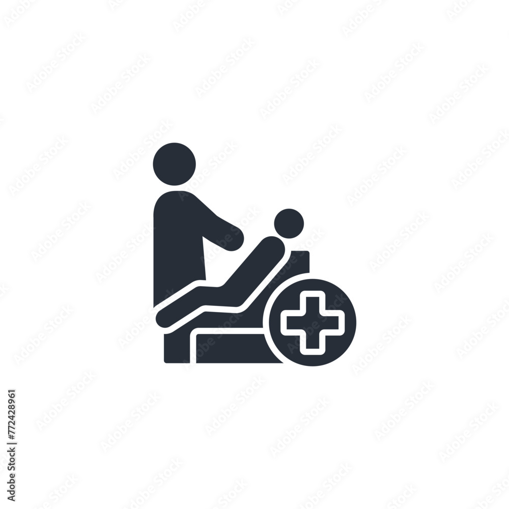 Patient icon. vector.Editable stroke.linear style sign for use web design,logo.Symbol illustration. Patient icon. vector.Editable stroke.linear style sign for use web design,logo.Symbol illustration.