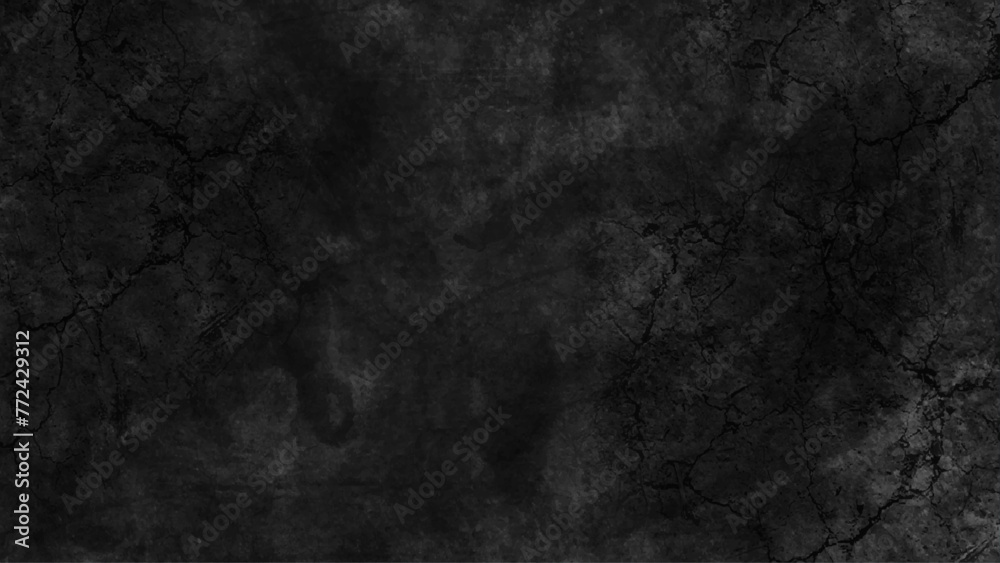 Dark black wall grunge stone texture background. Distressed Rough Black cracked wall slate texture wall grunge backdrop rough background.