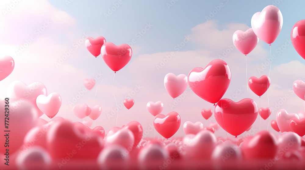 Valentines Day background, Bright color