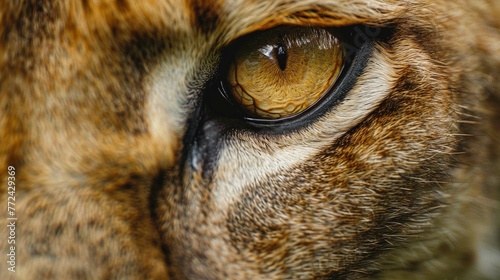 A close-up of an animal's face.  © HUMNA