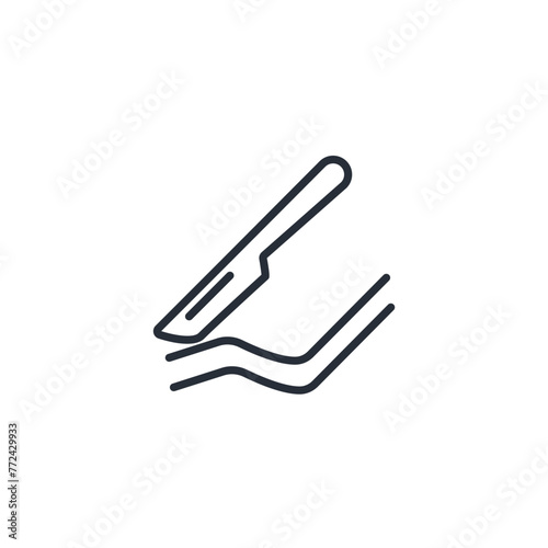 surgery icon. vector.Editable stroke.linear style sign for use web design,logo.Symbol illustration.